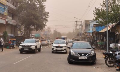 नांगल चौधरी में धूल भरी आंधी