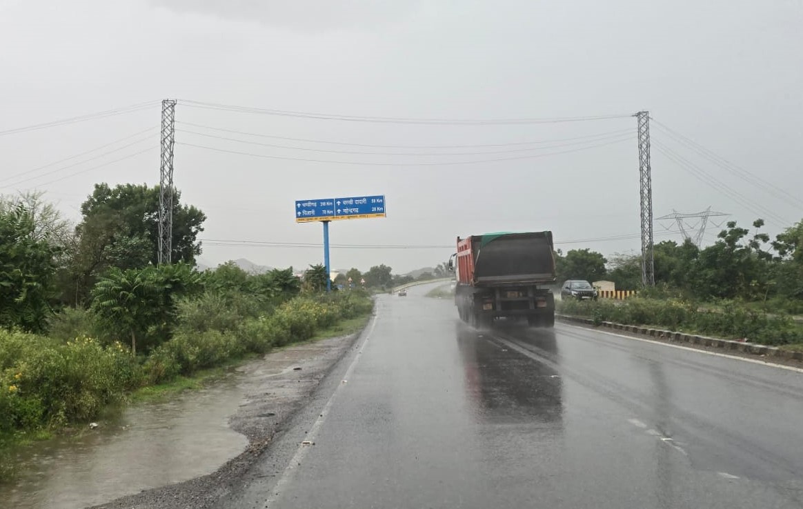 नारनौल में बारिश शुरु
