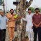 राष्ट्रीय जनसेवा मंडल ने पक्षियों के लिए लगाए पानी के सिकोरे