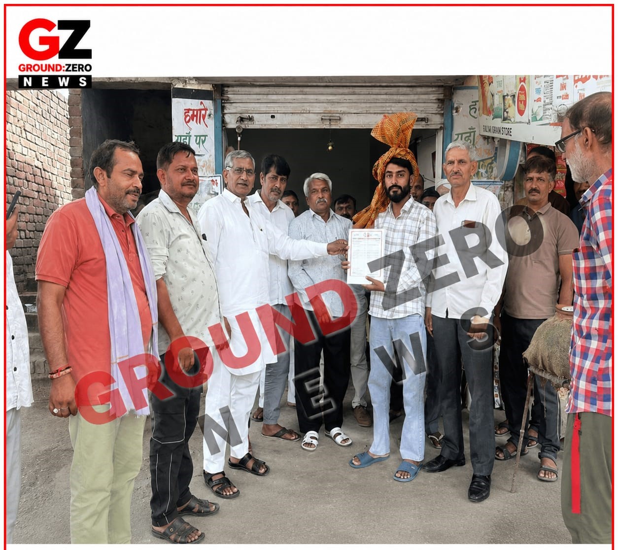 भोजावास में सम्मान समारोह के दौरान प्रवीन कुमार भोजावास