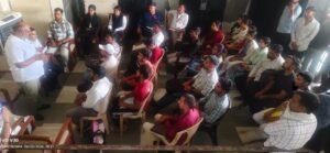 युवाओं को संबोधित करते मुख्य अतिथि अमित गोयल