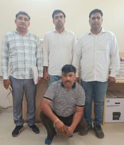 रेवाड़ी पुलिस द्वारा चेक बाउंस मामले में उद्घोषित अपराधी जसवीर की गिरफ्तारी।