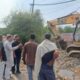 फरीदाबाद में अधिकारियों के साथ मानसून पूर्व तैयारियों का निरीक्षण करते मंत्री राजेश नागर।