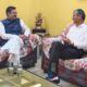 नारनौल में पूर्व मंत्री डॉ. अभय सिंह यादव के आवास पर हरियाणा विधानसभा अध्यक्ष हरविंद्र कल्याण की शिष्टाचार भेंट।