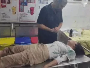 सिविल अस्पताल में घायल युवती का इलाज चल रहा है।