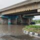 नांगल चौधरी में लगातार बारिश के बाद यादव सभा फ्लाईओवर के नीचे जमा पानी।