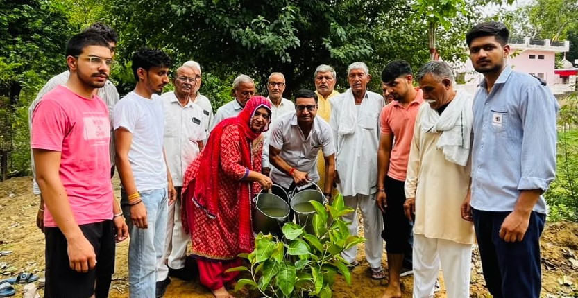 कोसली में आरती सिंह राव के जन्मदिन पर पौधारोपण