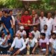 गुजरवास क्रिकेट टूर्नामेंट में विजेता महेंद्रगढ़ टीम को ट्रॉफी और नकद पुरस्कार देते अतिथि।